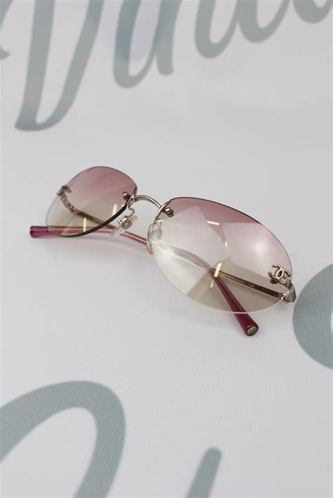 vintage pink chanel sunglasses|authentic chanel sunglasses sale.